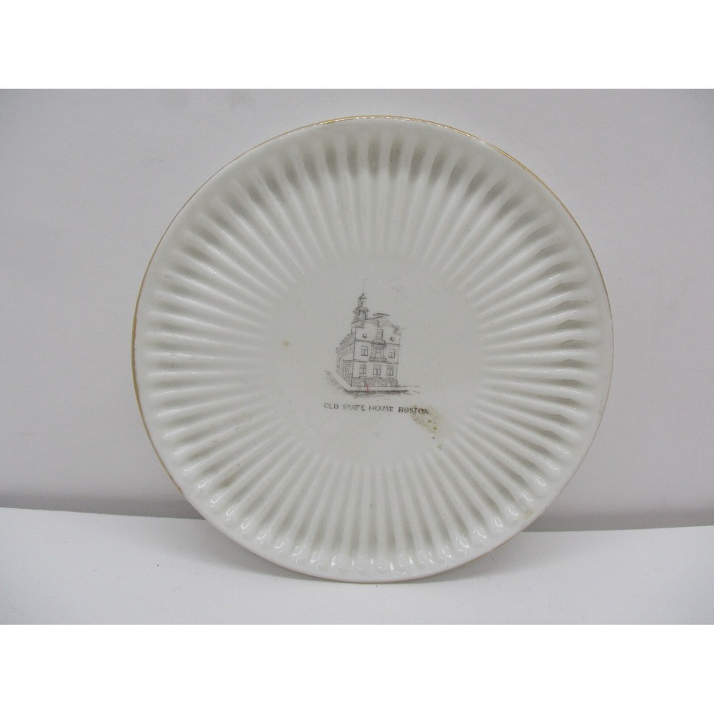 Vintage Old State House Boston Plate .. Unmarked